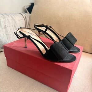 Valentino Suede Black Heels